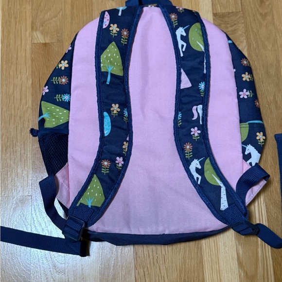 Unicorn Kids Backpack CROKT 16.5" Navy Background with Colorful UNICORN PATTERN - Picture 5 of 7